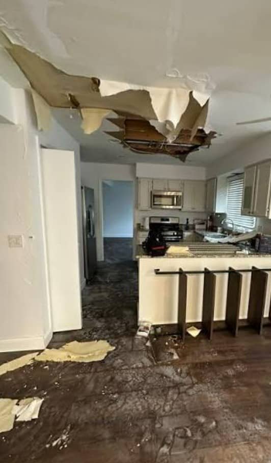 Interior of a Miami property undergoing a light rehab renovation
